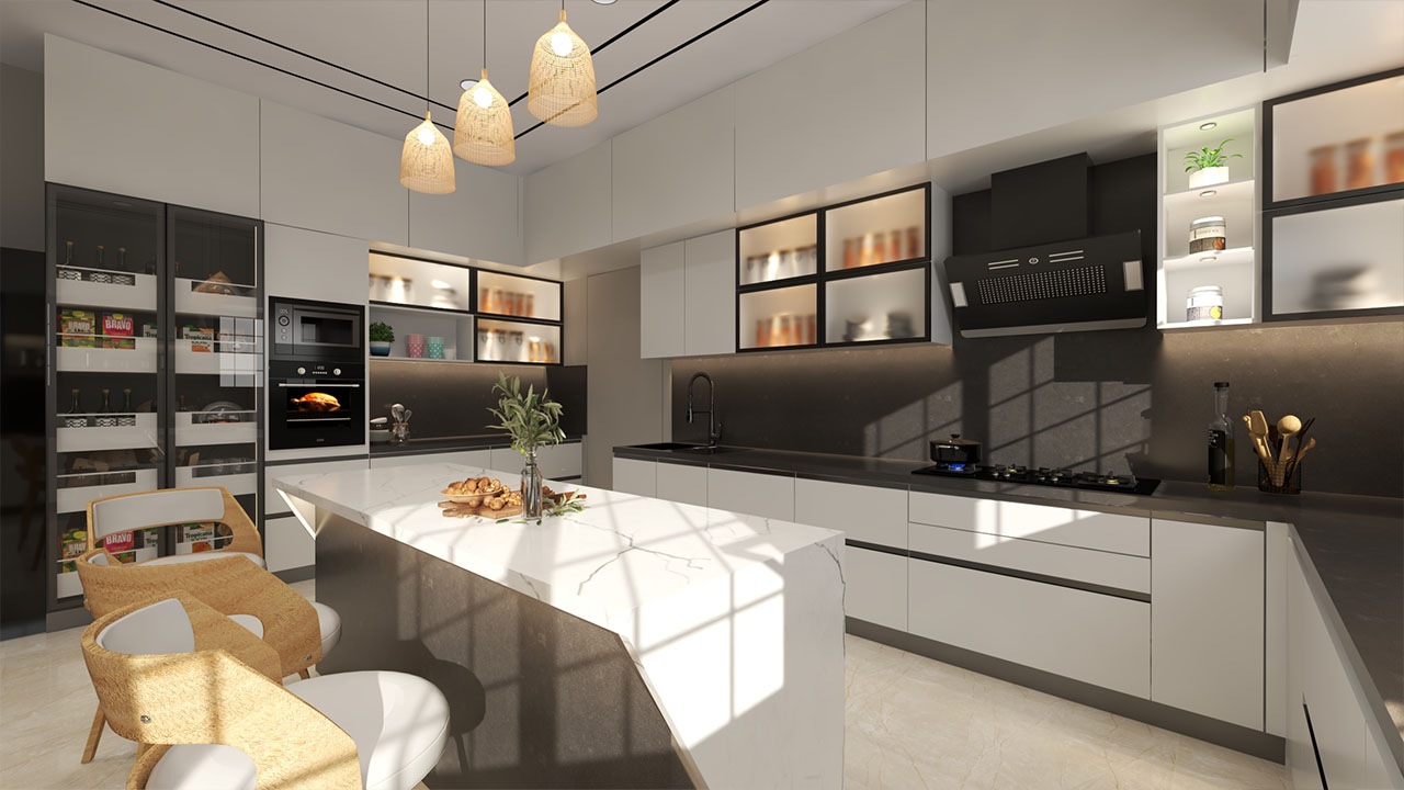 Modular Kitchen Interiors Dot n Dot Vijayawada18